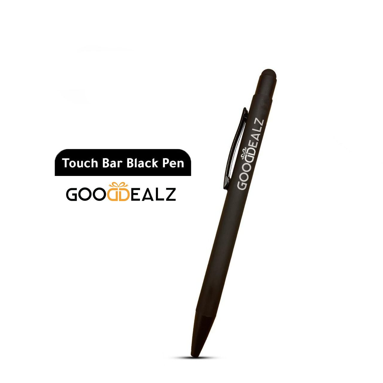 قلم "تاتش بار" الأسود (2 في 1) - الأناقة الرقمية